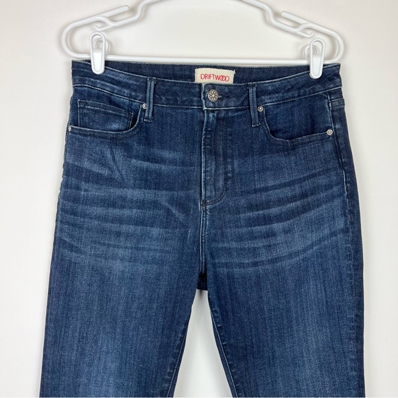 Driftwood Jackie High Rise Skinny Size 30 Blue Dark Wash Stretch Jeans - Picture 5 of 15